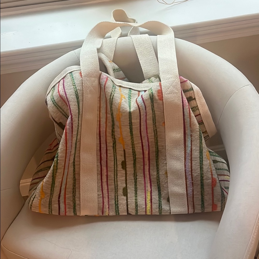 ASOS South Beach Striped Multicolor Tote Bag